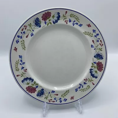 Buy VINTAGE BHS PRIORY DINNER PLATE Retro 1980s White Blue Pink Floral 10  • 6.99£