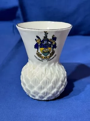 Buy Goss Crested China - Pineapple Vase With Crest Of Wallasey Including Seacombe • 8£