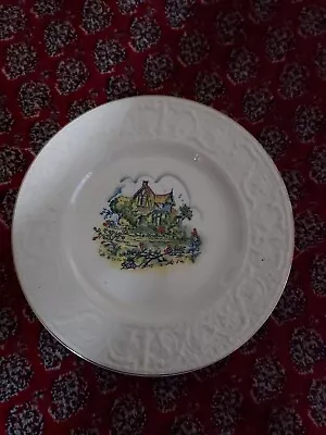 Buy Devon Ware Fieldings Plate Prestbury Cheshire Hand Painted Vintage Picture Plate • 5£