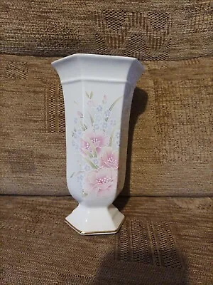 Buy Vintage Royal Winton Vase Pink  Floral Pattern Staffordshire 8 Inches • 2.75£