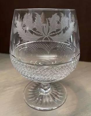 Buy Edinburgh Crystal Thistle Pattern Brandy Glass • 55£