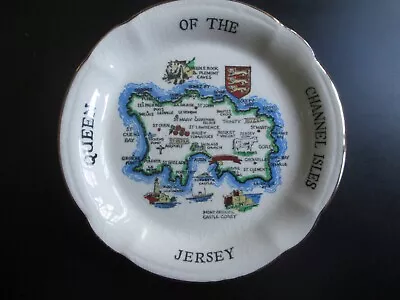 Buy Vintage Jersey Queen Of The Channel Isles Souvenir Small Plate/Pin Trinket Dish • 6.50£