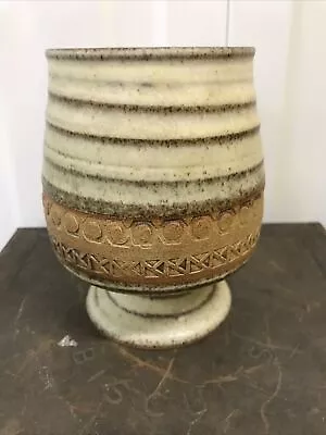 Buy Broadstairs Pottery Vase, Studio Pottery Kent, Hand Thrown & Decorated • 10£