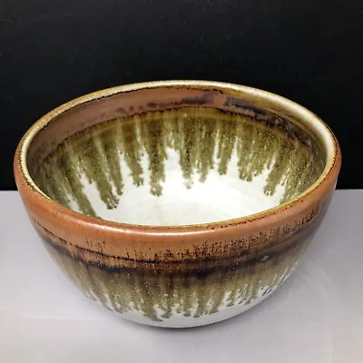 Buy Chris Aston Stoneware Drip Glaze Decorated Bowl 16.5 Cm Diameter #1240 • 40£