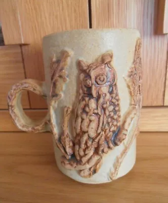 Buy Bernard Rooke Pottery Owl Tankard / Mug - Signed Br - Vgc • 33.50£