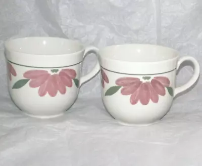 Buy 2 X Staffordshire Tableware Tea Cups/Coffee Cups - Floral Design • 2.99£
