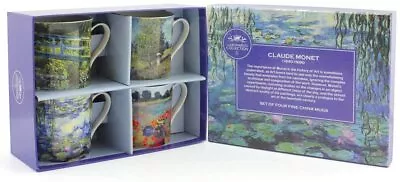 Buy Exquisite Fine China Mugs In Gift Box Set Of 4 Coffee Tea Coco New Design • 16.95£