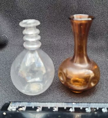 Buy Two Antique Doll's House Glass Vases / Bottles • 12£