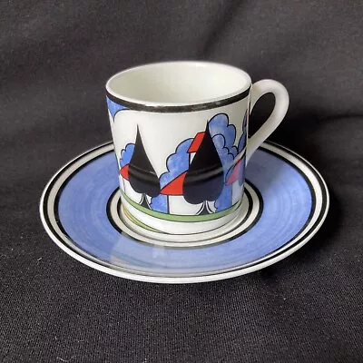Buy Clarice Cliff Wedgwood MAY AVENUE Coffee Cup And Saucer • 25£