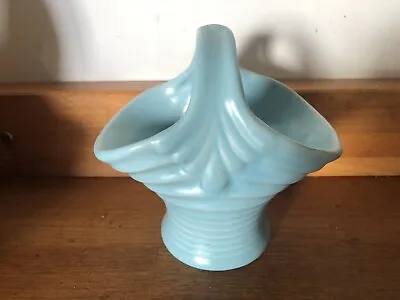 Buy Govancroft Glasgow Pottery Vase /bowl With Handle Blue  4.5 Inches Tall • 4.50£
