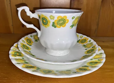 Buy Mayfair Pottery Fine Bone China Tea Trios Cup Saucer Side Plate Afternoon Tea • 100£
