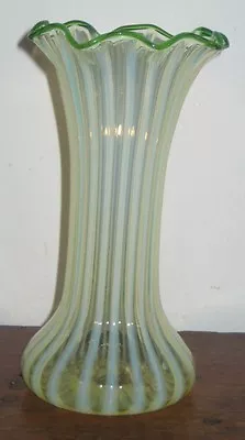 Buy Rare British Opaline Stripe Vase Circ 1880s  • 95£