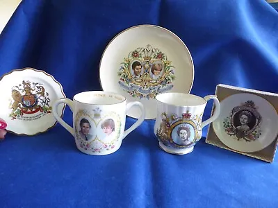 Buy Royal Commemorative China Mugs/Dishes, 5 Pieces. Diana Etc Job Lot • 9.99£