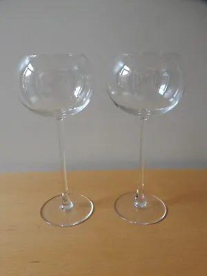 Buy 2x Superb Royal Doulton “Symmetry” Crystal Glass Water/Wine Goblets, 23.5 Cm • 22£