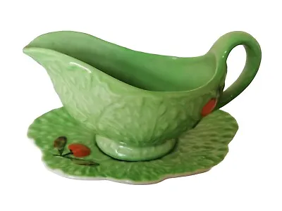 Buy Vintage Carlton Ware Gravy/sauce Boat And Drip Plate Green Ceramic Collectable • 4.49£