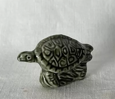 Buy Vintage Wade Whimsie Dark Green Sea Turtle Endangered Animal Series Red Rose Tea • 3.95£