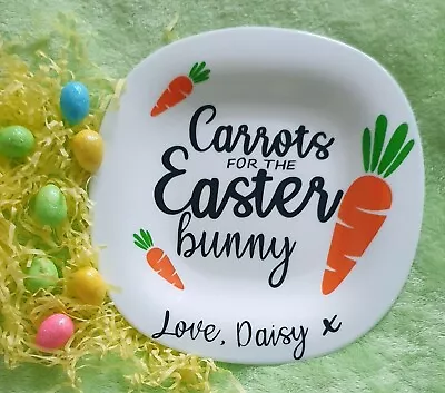 Buy Personalised Easter Bunny Children's Easter Bunny Plate Decoration Home Ware • 8£