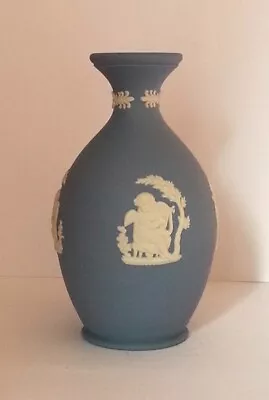 Buy Collectable Wedgwood Blue Jasperware Bud Vase • 3.90£