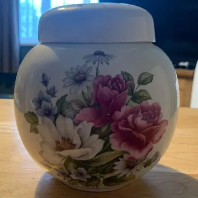 Buy Melba Ware England Ginger Jar Vintage Floral  • 4.99£