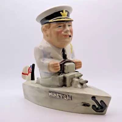 Buy Bairstow Manor Collectables, Winston Churchill In A Boat WWII Royal Navy Figure • 75£