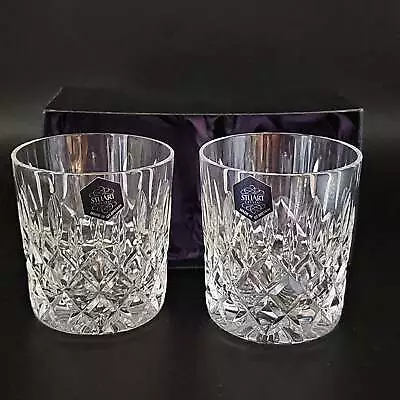Buy Pair Of Stuart Crystal Whisky Tumblers. Glendevon Pattern.8oz • 65.99£
