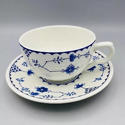 Buy Vintage Masons Furnivals Denmark Blue Tea Cup & Saucer X1 • 14.95£