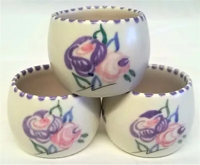 Buy Set Of 3 Poole Pottery Traditional Ra Pattern Shape 713 Eggcups - Mollie Skinner • 24.99£