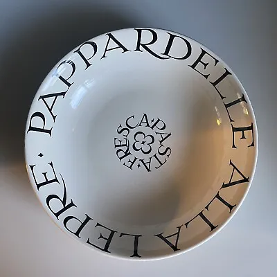 Buy Rare Vintage Emma Bridgewater Pappardelle Alla Lepre Pasta Serving 11” Bowl 2002 • 75£