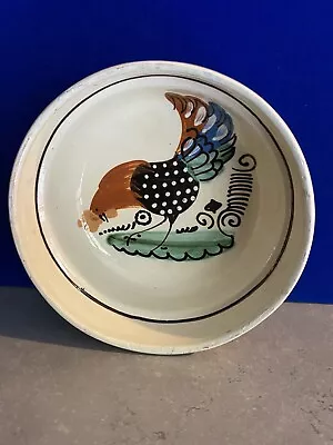 Buy Glazed Terracotta Dish / Bowl With Cockerel Design Inside Bowl • 10£
