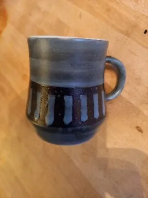 Buy RYE Cinque Ports Studio Pottery Coffee Mug. The Monastery. Black On Blue Design. • 5.99£