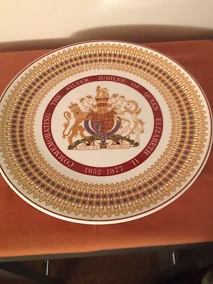 Buy Royal Tuscan Silver Jubilee Queen Elizabeth II Collector' Plate, Fine Bone China • 25£