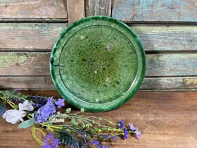 Buy Rustic Moroccan Green Glazed Tamegrout Bowl Plate Dish • 34£