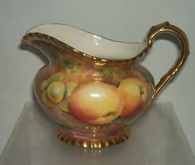 Buy Royal Worcester Hand Painted Fruit Rope Edge Jug Signed Smith • 450£