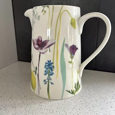 Buy Portmeirion Porcelain Drinking Jug With Water Garden Pattern -Multicolor • 15£