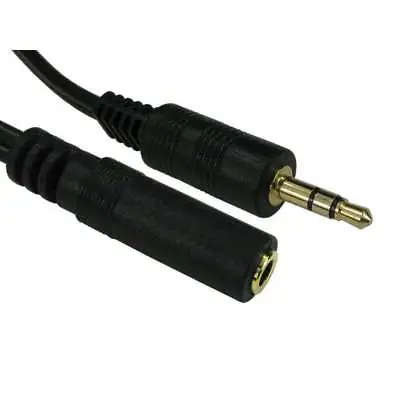 Buy 5m AUX Headphone Extension Cable 3.5mm Jack Male To Female Audio Lead Earphone • 2.99£