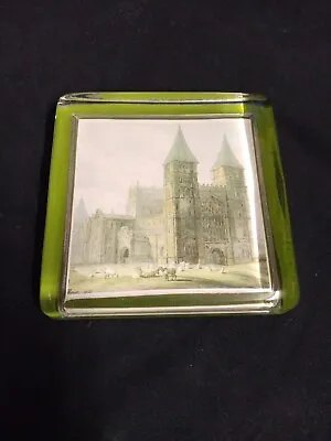 Buy Vintage Souvenir Glass Picture Paperweight - Southwell Minster  • 9.99£