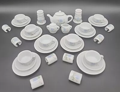 Buy Vintage Strombecker Corp Childs Mini 37 Piece China Porcelain Tea Set  • 37.94£