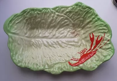 Buy Vintage Carlton Ware Lobster Double Leaf Platter Serving Dish Bowl Hand Painted • 26.99£
