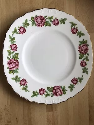 Buy Vintage Royal Vale Pink Roses Cake Plate Bone China 9  • 4£