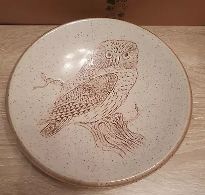 Buy Vintage Purbeck Pottery Owl Bowl/plate C.1975  • 5£