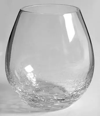 Buy Pier 1 Stemless Wine Crackle Glass Clear Colorless Replacement Drinkware • 38.60£