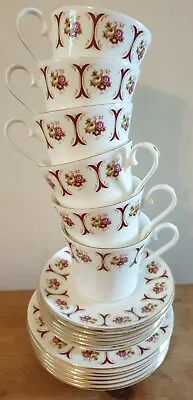 Buy Staffordshire Jason Works Nanrich Pottery Fine Bone China Cups,Saucers,Plates • 17.99£