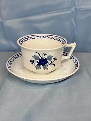 Buy Adams Collectibles Baltic By Blue Rose Micratex Ironstone White Cup And Saucers • 43.68£