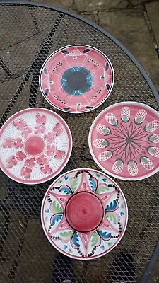 Buy  Elle Keramikk Norway Scandinavian Pottery Mid Century Four Hand Painted Plates  • 75£