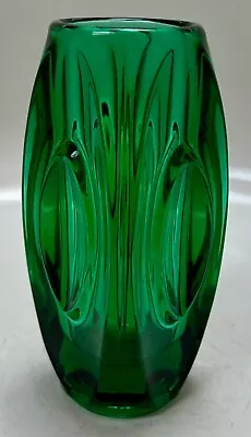 Buy Vintage Sklo Union Rosice Rudolf Schroetter Lens/ Bullet Glass Vase 5 3/4ins • 10£