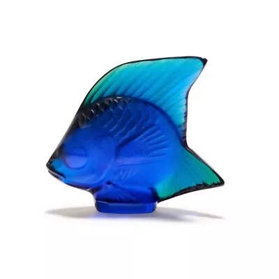 Buy Lalique Cap Ferrat Blue Fish Sculpture -stunning Colour & Detail • 125£