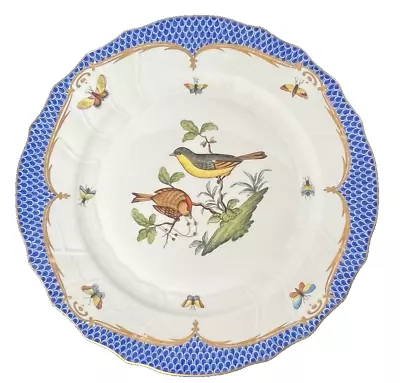 Buy Herend Rothschild Bird Dinner Plate Blue #5 • 332.06£