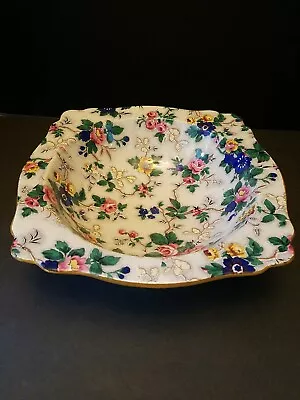 Buy 1920s Crown Ducal Ware Ascot Chintz Large Serving Bowl 10.5 In X 3in  English • 118.12£