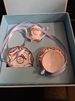 Buy Coat Of Arms Buckingham Palace English Bone China Miniature Cup, Tea Pot, Plate • 39.50£