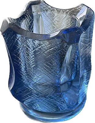 Buy Riihimaki Glass Alkio Vase Blue Kalervo Kallio KK 1968-1972 Rare Vintage Heavy • 197.53£